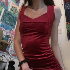 Red Velvet Dress